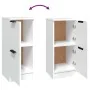 Aparador de madera contrachapada blanco 30x30x70 cm von , Sideboards - Ref: Foro24-811169, Preis: 53,16 €, Rabatt: %