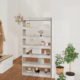 Estantería madera contrachapada gris Sonoma 100x30x198 cm by , Bookcases and shelves - Ref: Foro24-813642, Price: 121,23 €, D...