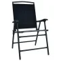 Sillas plegables de jardín 2 unidades textilene negro de , Sillas de jardín - Ref: Foro24-47923, Precio: 101,18 €, Descuento: %