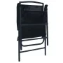 Sillas plegables de jardín 2 unidades textilene negro de , Sillas de jardín - Ref: Foro24-47923, Precio: 101,18 €, Descuento: %