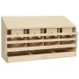 Ponedero para gallinas 4 compartimentos madera pino 106x40x59cm by , Egg incubators - Ref: Foro24-170657, Price: 92,73 €, Dis...