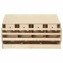 Ponedero para gallinas 4 compartimentos madera pino 106x40x59cm by , Egg incubators - Ref: Foro24-170657, Price: 92,73 €, Dis...