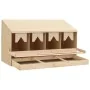 Ponedero para gallinas 4 compartimentos madera pino 106x40x59cm by , Egg incubators - Ref: Foro24-170657, Price: 92,73 €, Dis...