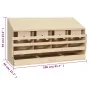Ponedero para gallinas 4 compartimentos madera pino 106x40x59cm by , Egg incubators - Ref: Foro24-170657, Price: 92,73 €, Dis...
