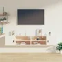 Armarios de pared 2 uds madera maciza pino blanco 80x30x30 cm by , Shelves and shelves - Ref: Foro24-818388, Price: 111,38 €,...
