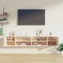 Armarios de pared 2 uds madera maciza pino blanco 80x30x30 cm by , Shelves and shelves - Ref: Foro24-818388, Price: 111,38 €,...