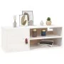 Armarios de pared 2 uds madera maciza pino blanco 80x30x30 cm by , Shelves and shelves - Ref: Foro24-818388, Price: 111,38 €,...