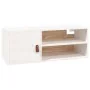 Armarios de pared 2 uds madera maciza pino blanco 80x30x30 cm by , Shelves and shelves - Ref: Foro24-818388, Price: 111,38 €,...