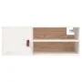 Armarios de pared 2 uds madera maciza pino blanco 80x30x30 cm by , Shelves and shelves - Ref: Foro24-818388, Price: 111,38 €,...