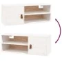 Armarios de pared 2 uds madera maciza pino blanco 80x30x30 cm by , Shelves and shelves - Ref: Foro24-818388, Price: 111,38 €,...