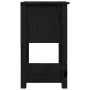 Mesita de noche madera maciza de pino negro 40x35x61,5 cm de , Taquillas y armarios de almacenamiento - Ref: Foro24-821737, P...