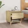 Mesita de noche madera contrachapada roble Sonoma 50x46x50 cm de , Mesitas de noche - Ref: Foro24-819538, Precio: 49,34 €, De...