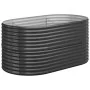 Jardinera arriate acero recubierto polvo antracita 152x80x68 cm by , Pots and planters - Ref: Foro24-318951, Price: 66,48 €, ...