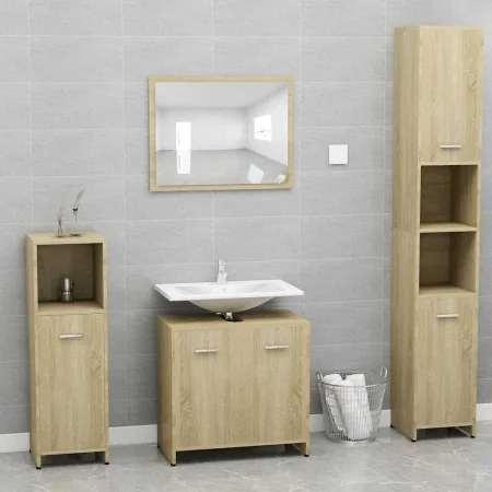 Conjunto de muebles de baño contrachapada color roble Sonoma von , Badezimmermöbel - Ref: Foro24-802582, Preis: 79,22 €, Raba...