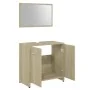 Conjunto de muebles de baño contrachapada color roble Sonoma von , Badezimmermöbel - Ref: Foro24-802582, Preis: 79,22 €, Raba...
