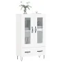Aparador alto madera de ingeniería blanco 69,5x31x115 cm de , Aparadores - Ref: Foro24-828292, Precio: 95,78 €, Descuento: %