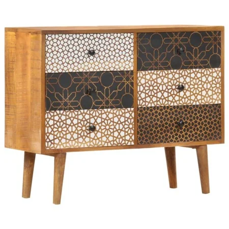 Aparador con estampado madera maciza de mango 90x30x70 cm by , Sideboards - Ref: Foro24-247916, Price: 303,67 €, Discount: %