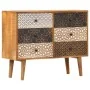 Aparador con estampado madera maciza de mango 90x30x70 cm by , Sideboards - Ref: Foro24-247916, Price: 303,67 €, Discount: %