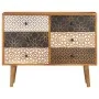 Aparador con estampado madera maciza de mango 90x30x70 cm by , Sideboards - Ref: Foro24-247916, Price: 303,67 €, Discount: %