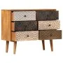 Aparador con estampado madera maciza de mango 90x30x70 cm by , Sideboards - Ref: Foro24-247916, Price: 303,67 €, Discount: %