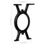 Patas de banco en forma de O 2 unidades hierro fundido by , Table legs - Ref: Foro24-245428, Price: 118,74 €, Discount: %