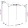 Toldo acero y tela gris antracita 2x2,3 m 180 g/m² de , Carpas y cenadores - Ref: Foro24-362392, Precio: 190,02 €, Descuento: %