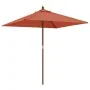 Sombrilla de jardín con poste de madera terracota 198x198x231cm von , Sonnenschirme - Ref: Foro24-363188, Preis: 59,50 €, Rab...