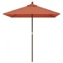 Sombrilla de jardín con poste de madera terracota 198x198x231cm von , Sonnenschirme - Ref: Foro24-363188, Preis: 59,50 €, Rab...