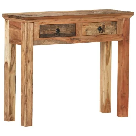 Mesa consola madera de acacia y madera reciclada 90,5x30x75cm von , Seitentische - Ref: Foro24-320381, Preis: 166,57 €, Rabat...