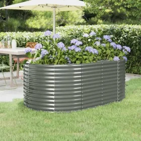 Jardinera arriate acero recubrimiento polvo gris 175x100x68 cm von , Töpfe und Pflanzgefäße - Ref: Foro24-319059, Preis: 84,7...