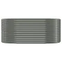 Jardinera arriate acero recubrimiento polvo gris 175x100x68 cm by , Pots and planters - Ref: Foro24-319059, Price: 84,77 €, D...