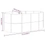 Jardinera arriate acero recubrimiento polvo gris 175x100x68 cm by , Pots and planters - Ref: Foro24-319059, Price: 84,77 €, D...