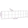 Jardinera arriate acero recubierto polvo antracita 322x100x68cm by , Pots and planters - Ref: Foro24-319071, Price: 112,69 €,...