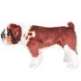 Perro bulldog de peluche de pie blanco y marrón XXL by , Stuffed animals - Ref: Foro24-91332, Price: 53,63 €, Discount: %