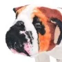 Perro bulldog de peluche de pie blanco y marrón XXL by , Stuffed animals - Ref: Foro24-91332, Price: 53,63 €, Discount: %