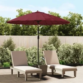 Sombrilla de jardín con palo de aluminio rojo burdeos 270 cm by , Umbrellas - Ref: Foro24-47308, Price: 83,59 €, Discount: %