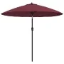 Sombrilla de jardín con palo de aluminio rojo burdeos 270 cm de , Sombrillas - Ref: Foro24-47308, Precio: 83,57 €, Descuento: %