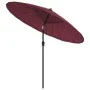 Sombrilla de jardín con palo de aluminio rojo burdeos 270 cm de , Sombrillas - Ref: Foro24-47308, Precio: 83,57 €, Descuento: %