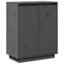 Aparador de madera maciza de pino gris 60x34x75 cm by , Sideboards - Ref: Foro24-813347, Price: 67,45 €, Discount: %