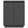 Aparador de madera maciza de pino gris 60x34x75 cm by , Sideboards - Ref: Foro24-813347, Price: 67,45 €, Discount: %