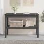 Mesa consola madera maciza de pino gris 110x40x75 cm by , Side tables - Ref: Foro24-814301, Price: 102,78 €, Discount: %