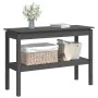 Mesa consola madera maciza de pino gris 110x40x75 cm by , Side tables - Ref: Foro24-814301, Price: 102,78 €, Discount: %