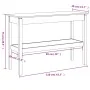 Mesa consola madera maciza de pino gris 110x40x75 cm by , Side tables - Ref: Foro24-814301, Price: 102,78 €, Discount: %