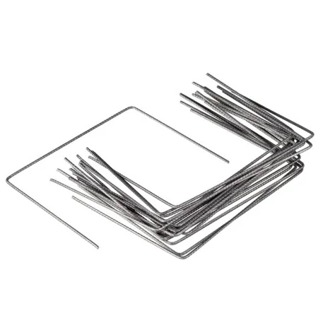 Nature Grapas para fijar toldo en el suelo metal 20 unidades 25x20 cm by , Hooks and staples for anti-weed nets - Ref: Foro24...