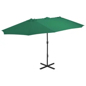 Sombrilla de jardín con palo de aluminio verde 460x270 cm by , Umbrellas - Ref: Foro24-44867, Price: 170,40 €, Discount: %