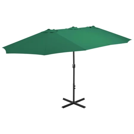 Sombrilla de jardín con palo de aluminio verde 460x270 cm de , Sombrillas - Ref: Foro24-44867, Precio: 170,38 €, Descuento: %