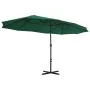 Sombrilla de jardín con palo de aluminio verde 460x270 cm de , Sombrillas - Ref: Foro24-44867, Precio: 170,38 €, Descuento: %