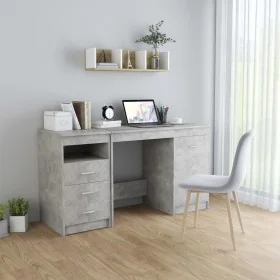 Escritorio de madera de ingeniería gris hormigón 140x50x76 cm von , Schreibtische - Ref: Foro24-3054784, Preis: 142,37 €, Rab...