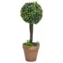 Plantas de boj artificial 2 uds forma bola maceta verde 41 cm by , artificial flora - Ref: Foro24-336516, Price: 42,96 €, Dis...