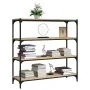 Estantería contrachapada y acero roble Sonoma 100x33x100 cm von , Bücherregale und Regale - Ref: Foro24-819358, Preis: 72,33 ...